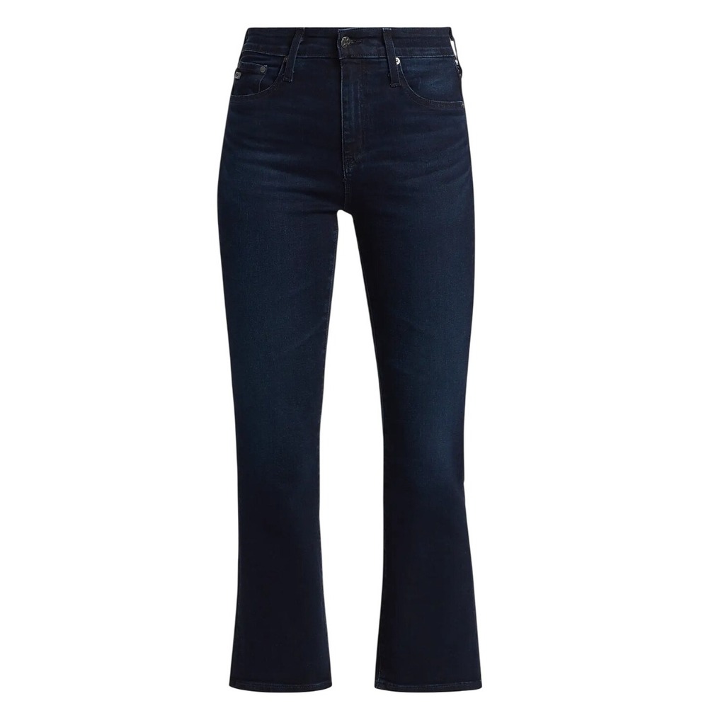 AG Jeans Farrah Boot Crop Mid‎ Rise Fit Dark Wash Denim Women's Jeans 32